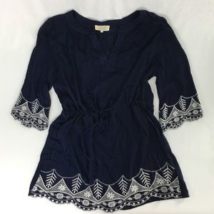 Crescent for Stitch Fix Navy & white tunic